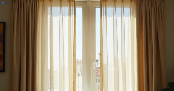 Dull dusty drapes in surrey-hills-vic before professional cleaning